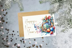 Christmas Music Watercolor PNG sublimation Product Image 3