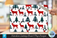 Scandinavian Reindeer And Tree Cutting Board PNG Product Image 1