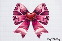 Coquette Valentine Clipart PNG Product Image 1