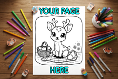 8.5 x 11 coloring page mockup Product Image 3