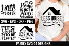 Family SVG Design - Home is not a place it&#039;s a feeling Product Image 1