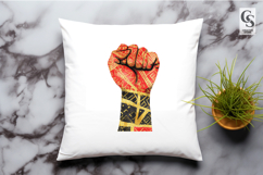 African Tribal Raised Fist Clipart Sublimation PNG Product Image 3