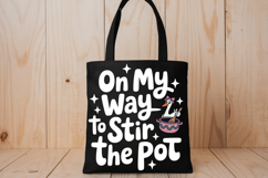 On My Way To Stir The Pot PNG, Funny Goose Clipart Product Image 2