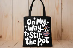 On My Way To Stir The Pot PNG, Funny Goose Clipart Product Image 2