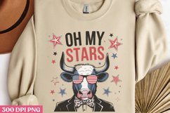 Oh My Stars PNG, 4th Of July Sublimation PN Product Image 1