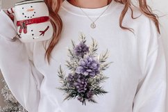 Lavender And Christmas Tree Sublimation Clipart Product Image 2