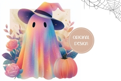 Halloween Glitter Backgrounds, Ghost Digital Papers Product Image 2