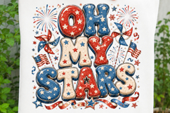 Oh My Stars Patriotic of July Sublimation SVG Product Image 3