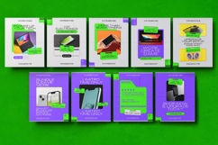 Electronic Sale Instagram Carousel &amp; Canva Template Product Image 2