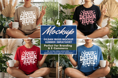 Summer Sweatshirt Mockup Set, Summer Sweatshirt Mockup Set Product Image 1
