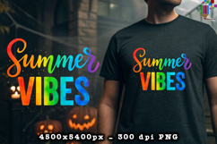 Summer Vibes Rainbow Summer PNG File Product Image 2