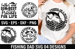 Fishing Dad Shirt SVG Design - Fishing or a buzz i m catchin Product Image 1