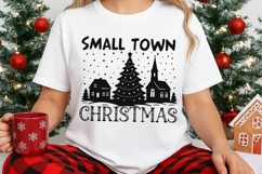 Small Town Christmas Svg, Christmas Tree Svg, Winter Svg. Product Image 3