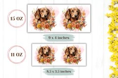 Dachshund Dog Mug Wrap Design, Dog Coffee Cup Sublimation Product Image 2