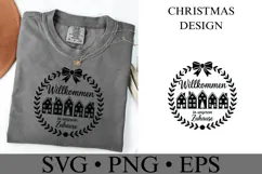 Willkommen in Unserem Zuhause Svg | Christmas | Shirt Svg Product Image 2
