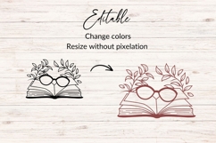 Books With Reading Glasses SVG Product Image 2