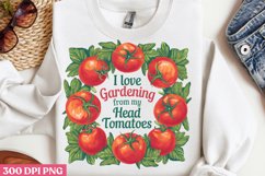 I love gardening from my head PNG, Gardening Sublimation PNG Product Image 2