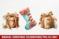 Magical Christmas Celebration Clipart, Christmas Clipart Product Image 1