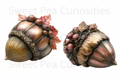 Fall Autumn, Acorns, Halloween, Ephemera, PNG, Clipart Product Image 2