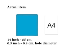 Square basket base 14 inch 35 cm digital file laser cut temp Product Image 2
