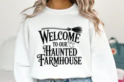 Welcome to our haunted farmhouse Svg | Halloween | Shirt Svg Product Image 1