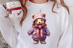 Cute Teddy Chritsmas Sublimation Clipart, Chritsmas PNG Product Image 2