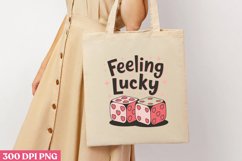 Feeling lucky PNG, Retro Valentine PNG Product Image 2