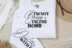 I'm not bossy i'm the boss Sleeve SVG PNG Product Image 2