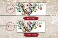 Watercolor Christmas Koala Mug, Christmas Mug Design Product Image 2