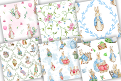 Watercolor Peter Rabbit digital paper Product Image 2