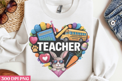 Retro Teacher Easter Sublimation Bundle PNG Product Image 10