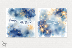 New Year digital paper, background clipart Product Image 2