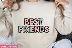 BEST FRIENDS PNG, Friendship Sublimation PNG Product Image 3
