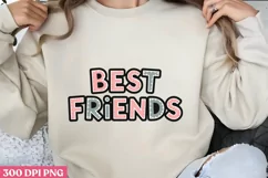BEST FRIENDS PNG, Friendship Sublimation PNG Product Image 3