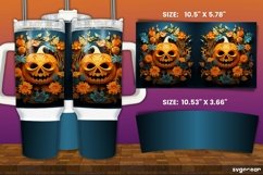 Spooky Pumpkins Halloween Tumbler Wrap | 40 Oz | Sublimation Product Image 3