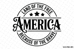 Land of the Free svg | 4th of july Svg | Svg Cut Files Product Image 1