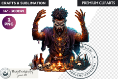 Black magic Voodoo clipart PNG , African witchcraft Product Image 1