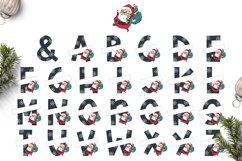 Christmas Alphabet with Santa Claus for Sublimation PNG Product Image 2