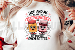 Peanut Butter And Jelly Cartoon Cute Couple Vector Product Image 2