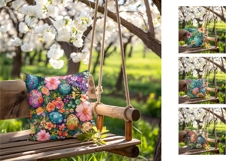Easter Pillow Case Designs, Easter Eggs Print, Spring Pillow Product Image 2