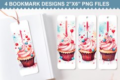 Bookmark designs | Sweets Cupcake Bookmark Product Image 1