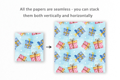 Christmas Gift Seamless Pattern, Digital Paper Product Image 2