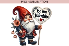 Valentine gnome png design for T-shirts Product Image 2