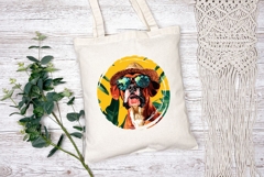 Summer Boxer Dog Illustration, Funny Boxer Dog PNG Product Image 2