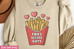 Fries before guys PNG, Valentines Day Sublimation PNG Product Image 2
