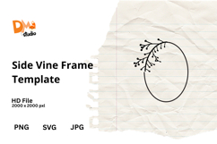 Side Vine Frame Template Product Image 1