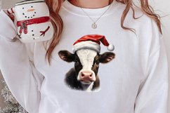 Christmas Farm Animal Peeking Clipart Sublimation Product Image 2