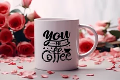 I love you more than the first cup of coffee SVG Product Image 2
