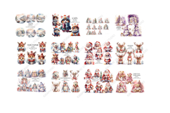 Christmas Mega Clipart Bundle, Xmas Clipart, Huge Bundle Product Image 4