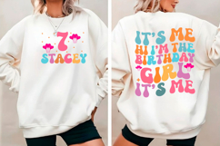 Birthday Shirt, It&#039;s Me Hi the Girl Png Product Image 2